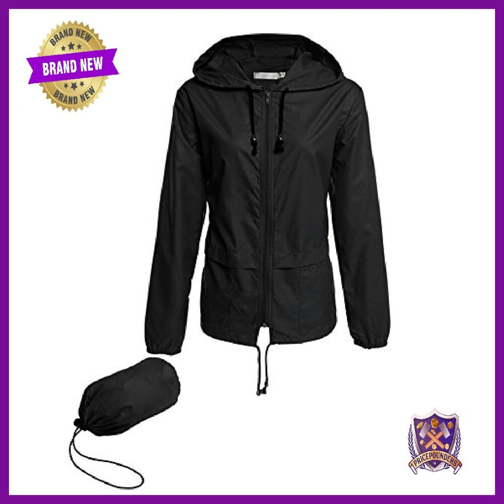 Lightweight Waterproof Packable Rain Jacket Hoode… - image 2